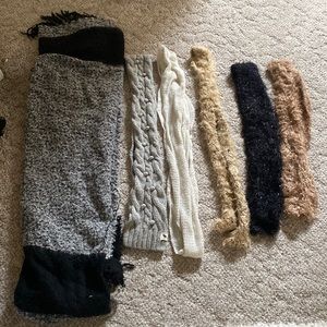 Set of 6 Winter Scarves